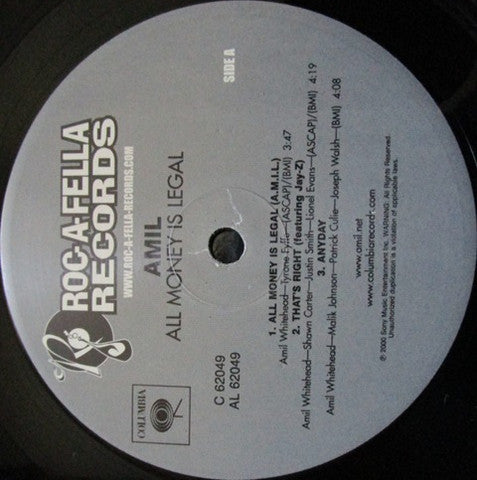 Amil : All Money Is Legal (2xLP, Album)