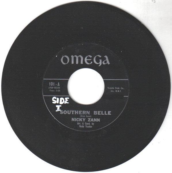 Nicky Zann : Southern Belle / Gina (7", Single)