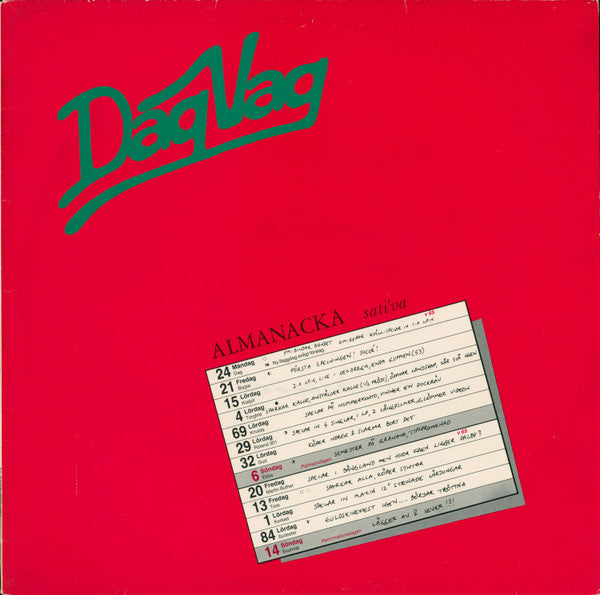Dag Vag : Almanacka (LP, Album)