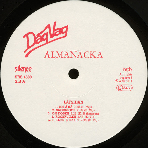 Dag Vag : Almanacka (LP, Album)