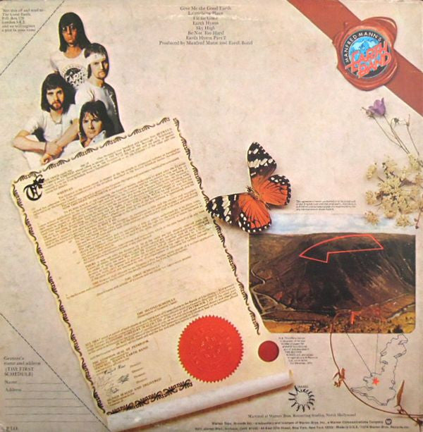 Manfred Mann's Earth Band : The Good Earth (LP, Album, Pit)