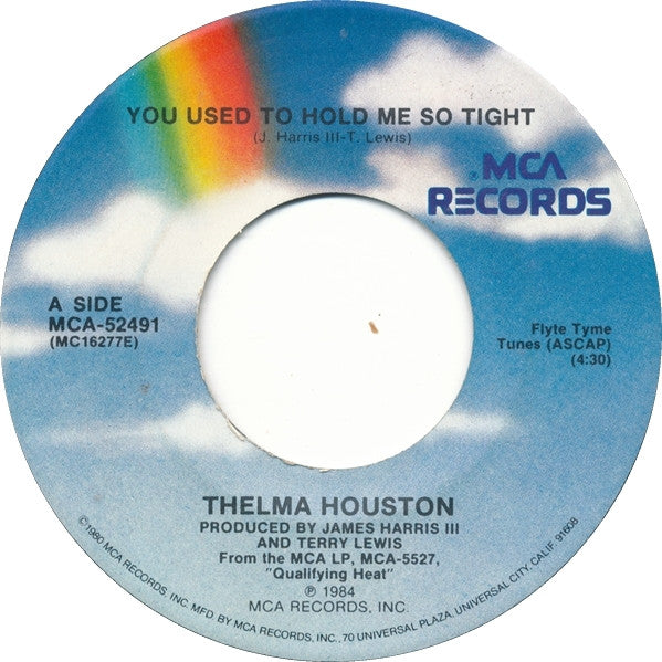 Thelma Houston : You Used To Hold Me So Tight / Love Is A Dangerous Game (7", Single, Pin)