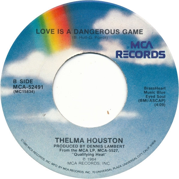 Thelma Houston : You Used To Hold Me So Tight / Love Is A Dangerous Game (7", Single, Pin)