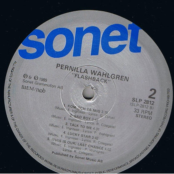 Pernilla Wahlgren : Flashback (LP, Album)