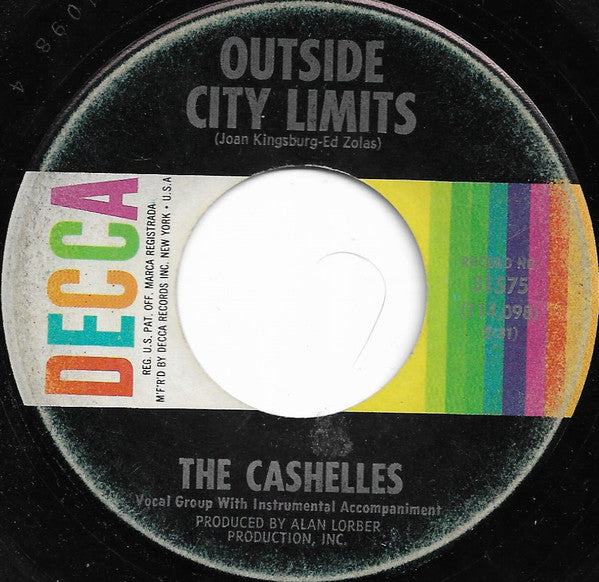 The Cashelles : Outside City Limits / Pretend (7", Single)