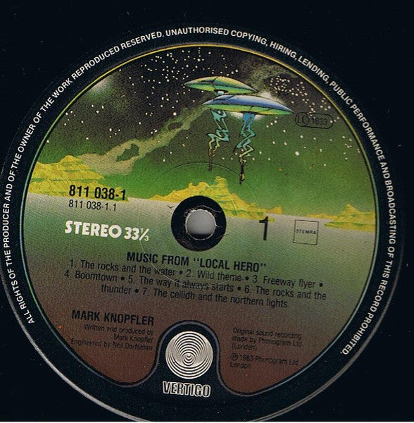 Mark Knopfler : Local Hero (LP, Album)