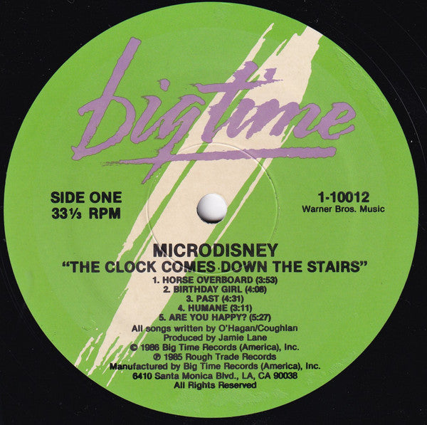 Microdisney : The Clock Comes Down The Stairs (LP, Album)
