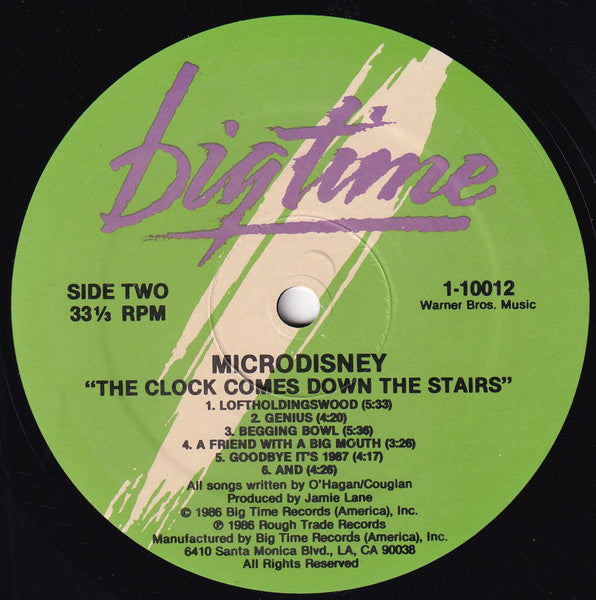 Microdisney : The Clock Comes Down The Stairs (LP, Album)
