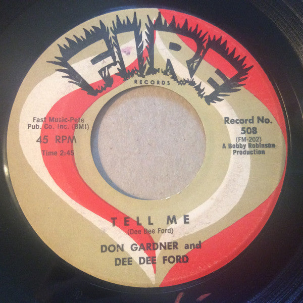 Don Gardner And Dee Dee Ford : I Need Your Loving / Tell Me (7", Single, Mon)