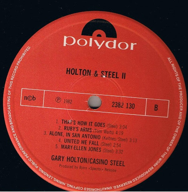 Gary Holton & Casino Steel : Part II (LP, Album)
