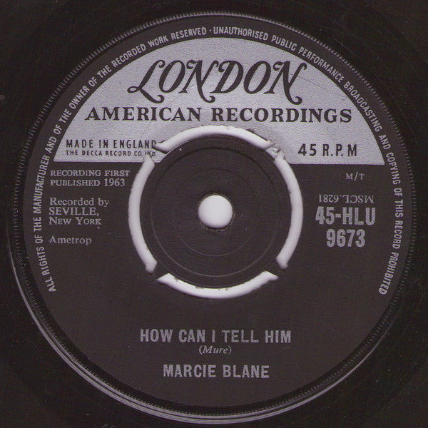 Marcie Blane : What Does A Girl Do (7", Single)