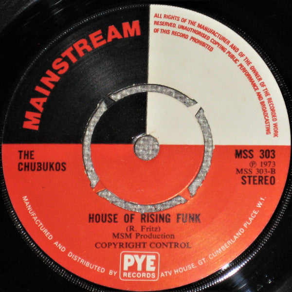 The Chubukos : Witch Doctor Bump / House Of Rising Funk (7", Single, 4 P)