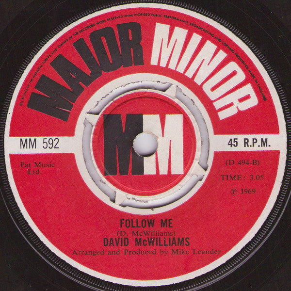 David McWilliams : The Stranger (7", Single)