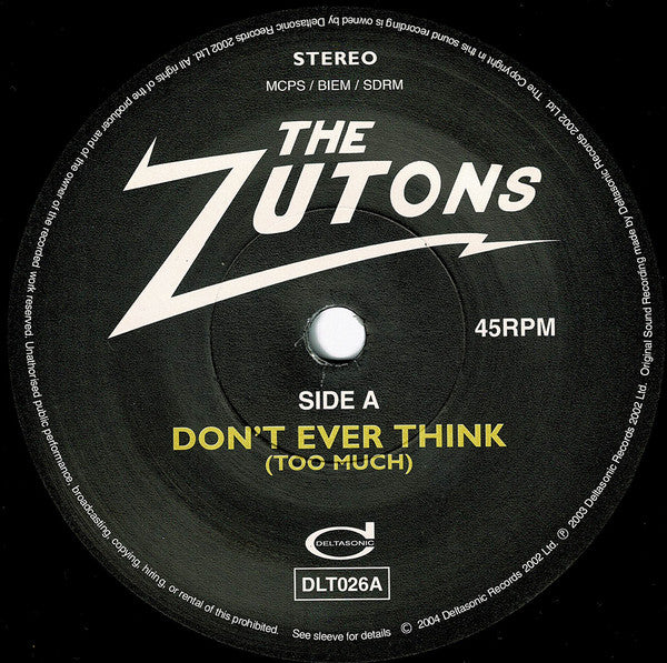 The Zutons : Don't Ever Think (Too Much) (7", Single)