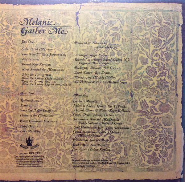 Melanie (2) : Gather Me (LP, Album, Gat)