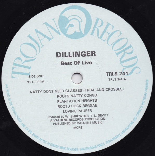 Dillinger : Best Of Live (LP, RE)