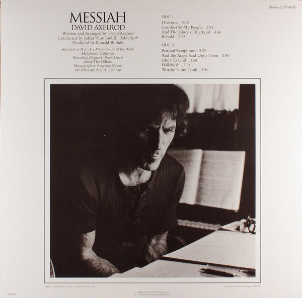 David Axelrod : Messiah (LP, RE)