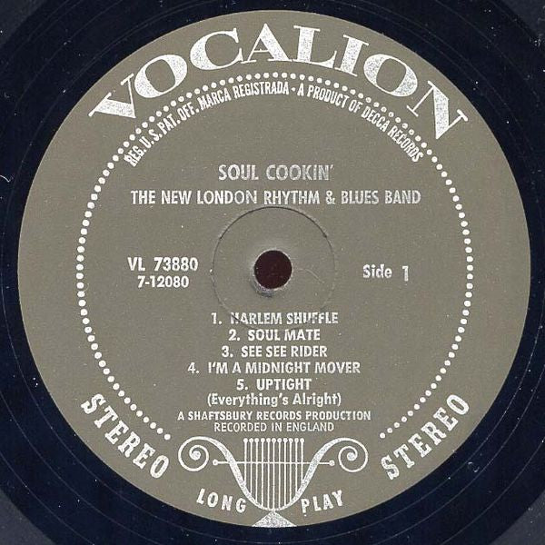 The New London Rhythm & Blues Band : Soul Cookin' (LP, Album)