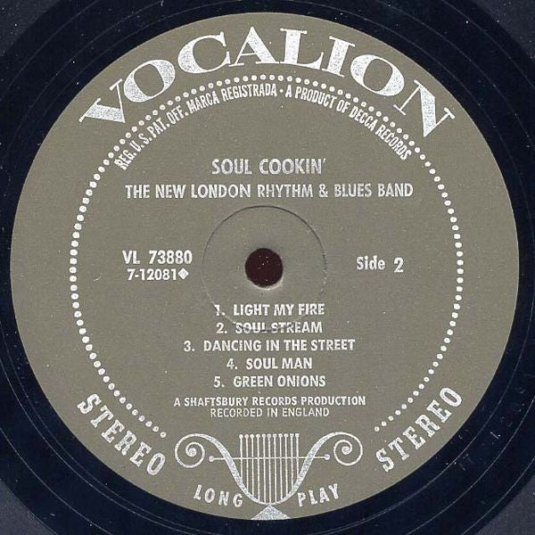 The New London Rhythm & Blues Band : Soul Cookin' (LP, Album)