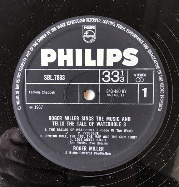 Roger Miller : Roger Miller Sings the Music and Tells the Tale of Waterhole #3 (LP)