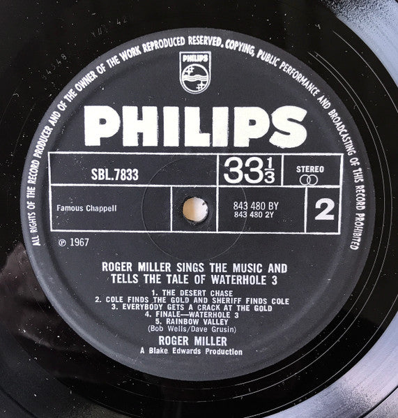 Roger Miller : Roger Miller Sings the Music and Tells the Tale of Waterhole #3 (LP)