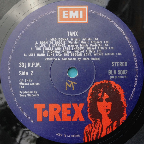 T. Rex : Tanx (LP, Album)