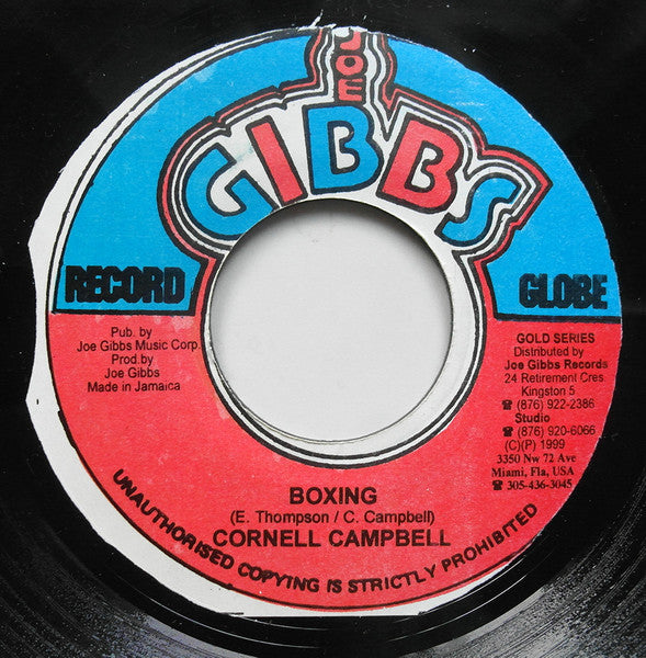 Cornell Campbell : Boxing (7", Single, RP)
