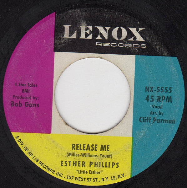Esther Phillips : Release Me  (7", Single)