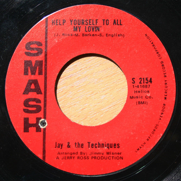 Jay & The Techniques : Baby Make Your Own Sweet Music / Help Yourself To All My Lovin' (7")