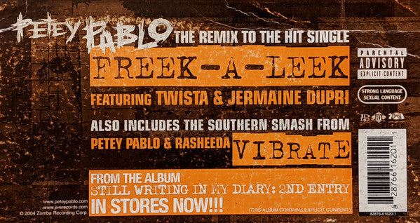 Petey Pablo : Freek-A-Leek Remix (12")