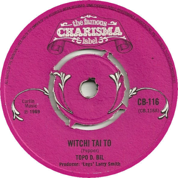 Topo D. Bil : Witchi Tai To (7", Single)