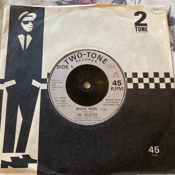 The Selecter : Missing Words (7", Single)