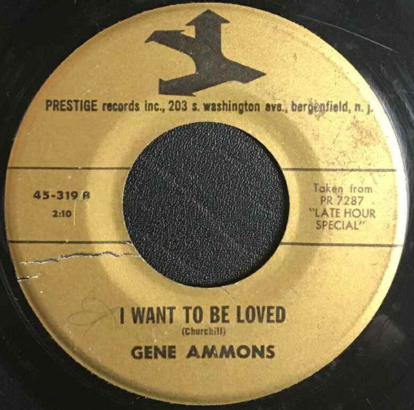 Gene Ammons : The Party's Over / I Want To Be Loved (7", Single)