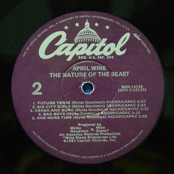 April Wine : The Nature Of The Beast (LP, Album, Win)