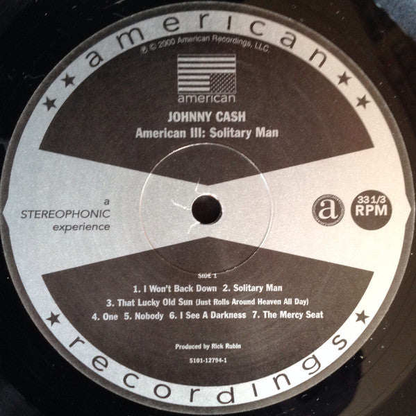 Johnny Cash : American III: Solitary Man (LP, Album, RE)