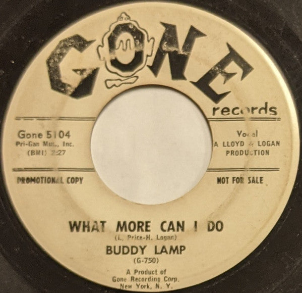 Buddy Lamp : Good News / What More Can I Do (7", Single, Promo)