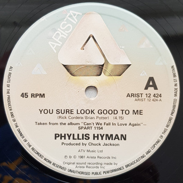 Phyllis Hyman : You Sure Look Good To Me (12", Single, Two)