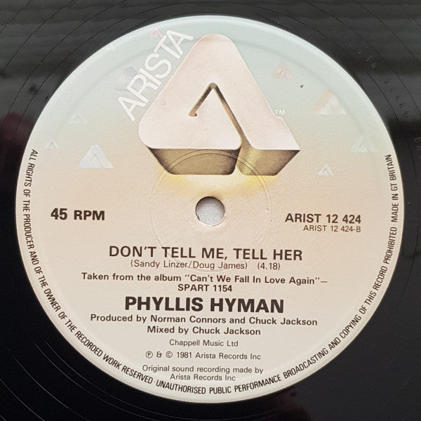 Phyllis Hyman : You Sure Look Good To Me (12", Single, Two)