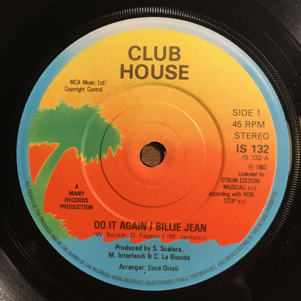 Club House : Do It Again / Billie Jean (7", Single)