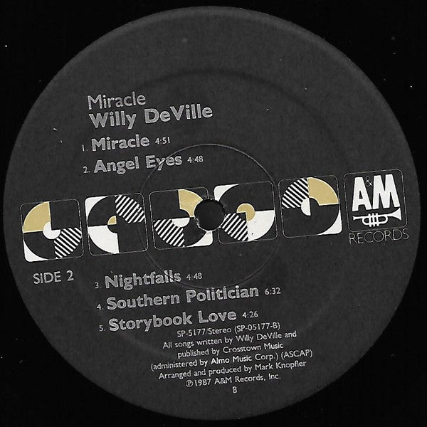 Willy DeVille : Miracle (LP, Album)