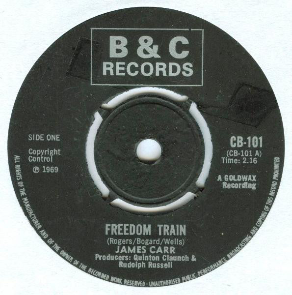 James Carr : Freedom Train  (7", Single, 4 P)