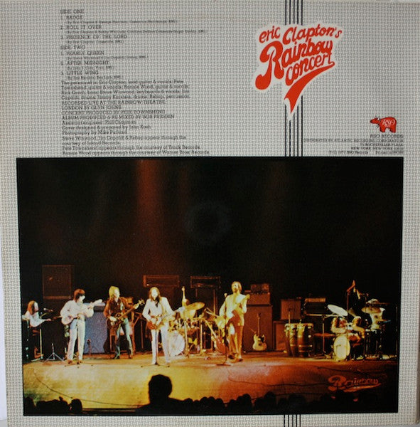 Eric Clapton : Eric Clapton's Rainbow Concert (LP, Album, Gat)