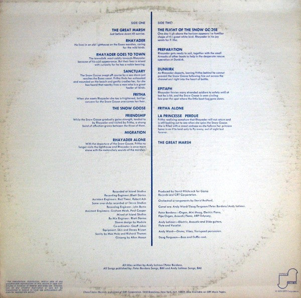 Camel : The Snow Goose (LP, Album)