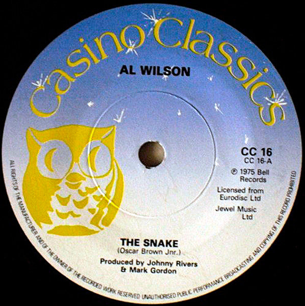 Al Wilson / The Toys : The Snake / A Lovers Concerto (7", Single)