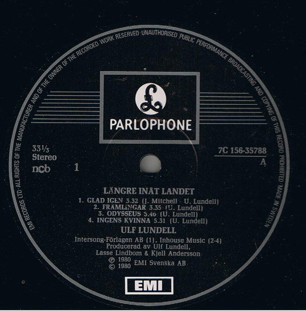 Ulf Lundell : Längre Inåt Landet (2xLP, Album)