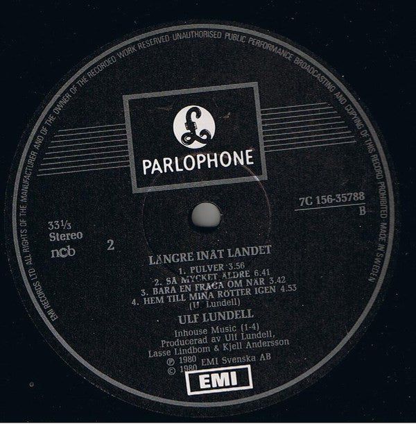 Ulf Lundell : Längre Inåt Landet (2xLP, Album)