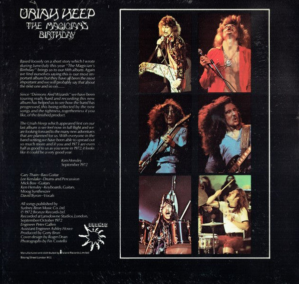 Uriah Heep : The Magician's Birthday (LP, Album)