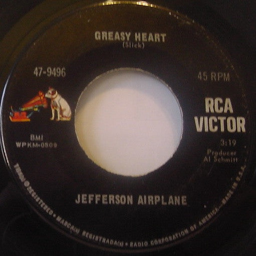 Jefferson Airplane : Greasy Heart / Share A Little Joke (7", Single)