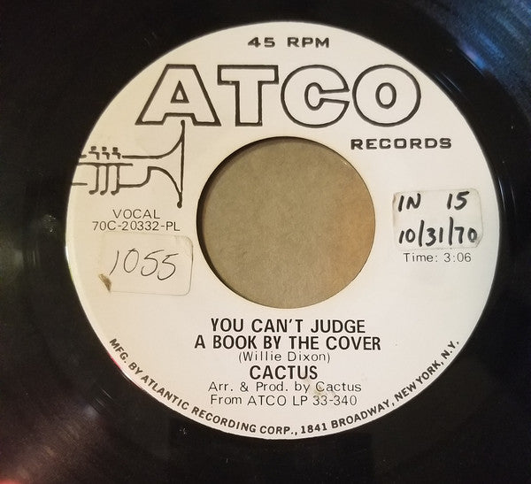 Cactus (3) : You Can't Judge A Book By The Cover (7", Single, Promo, PL)