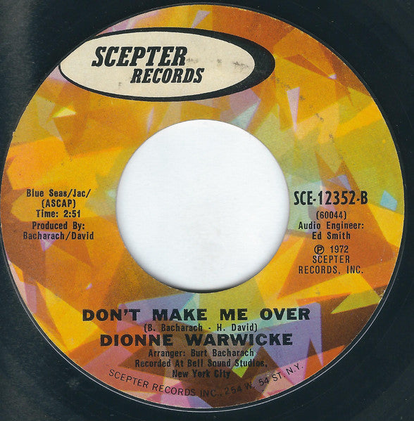 Dionne Warwick : I'm Your Puppet (7", Single, Styrene)